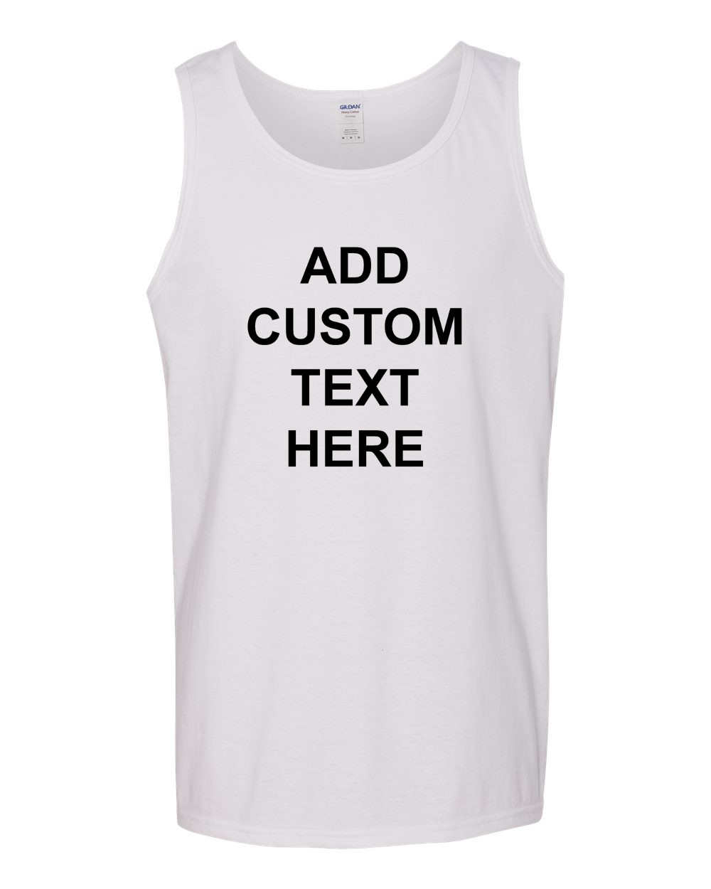 Mens Tank Top Front & Back Custom Personalized Shirt Business Name Gift T-Shirt