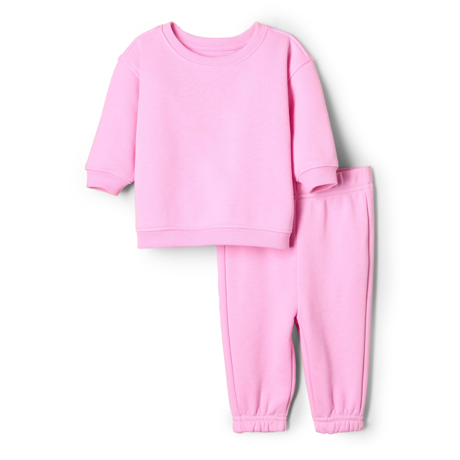Amazon Essentials x Sofia Grainge Baby Boys’ Sweatshirt & Sweatpant Set, Pink,