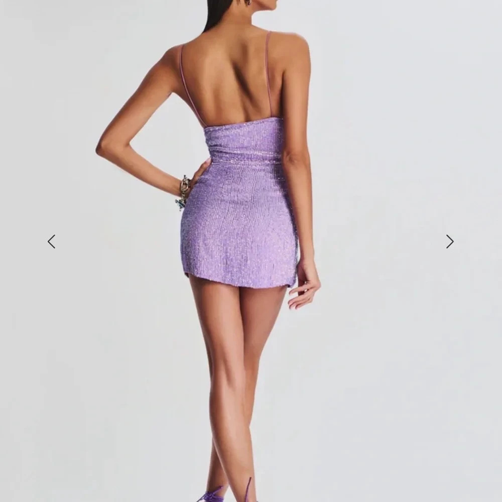 Retrofete Jill Sequin Dress in Iridescent Lavender | Size Small | Sold Out