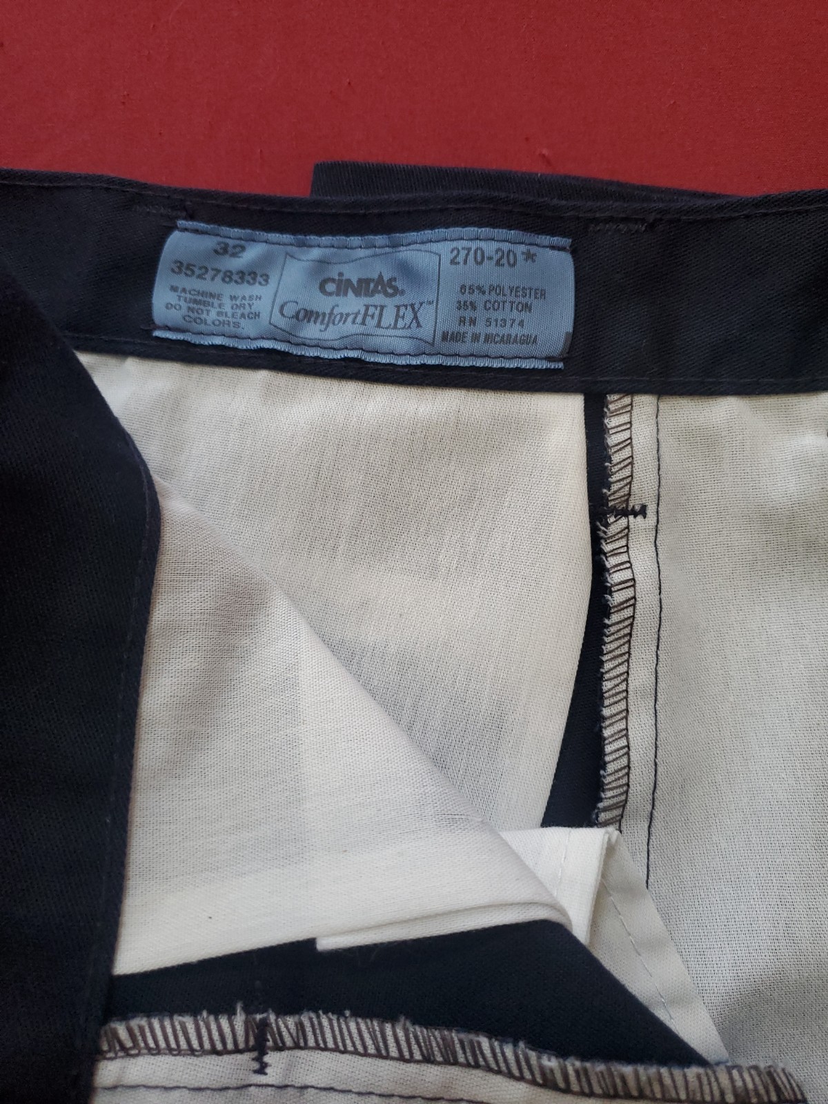 New Cintas 23270-20 32X32 ComfortFlex Pro Navy Blue Cargo Uniform Work Pants !