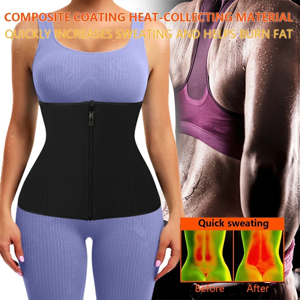 Waist Trainer Women Men Adjustable Sweat Belly Band Sports Girdle Body Shaper