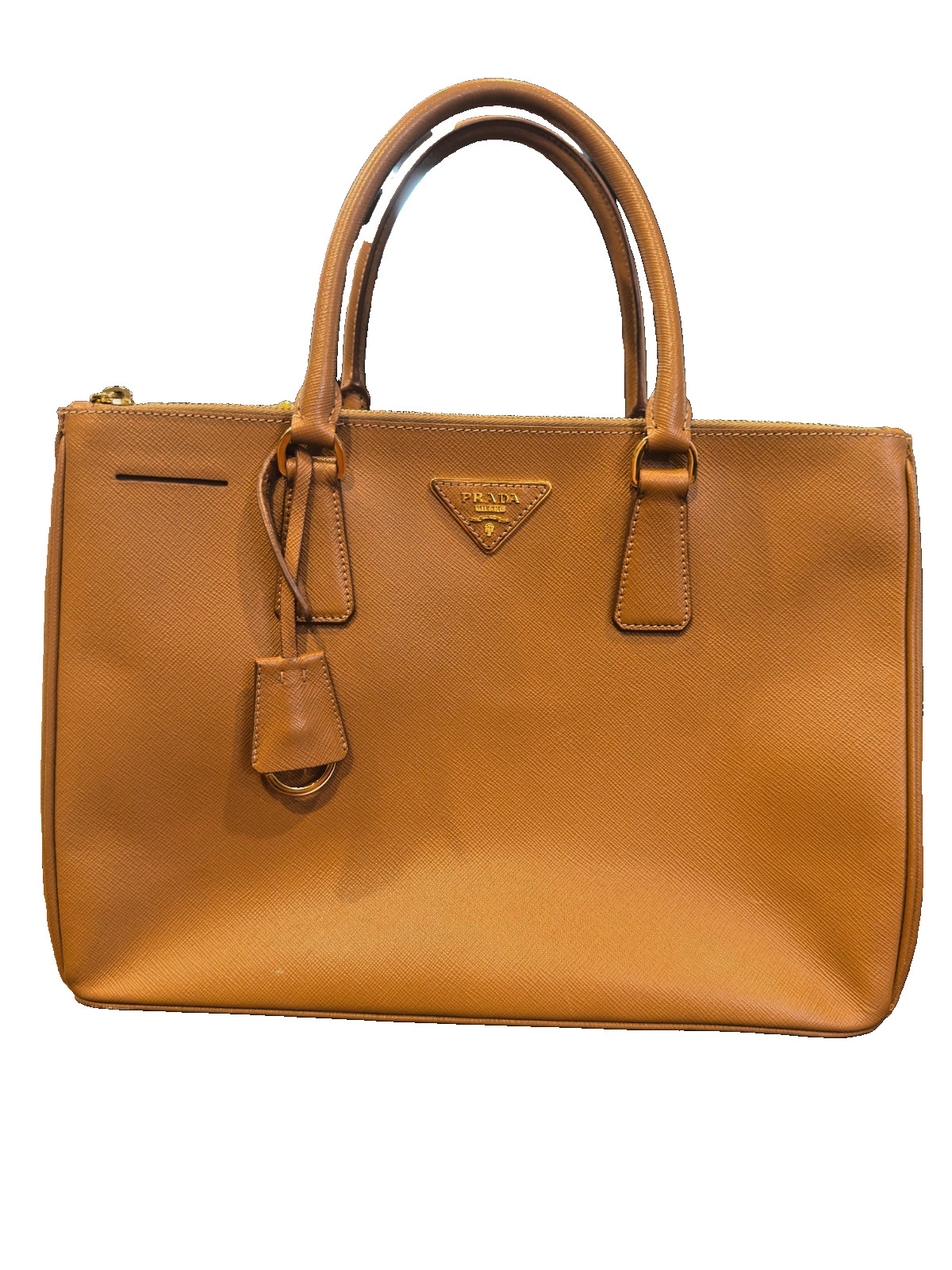 PRADA Women’s Caramel Galleria Saffiano Leather Handbag Shoulder Bag Medium
