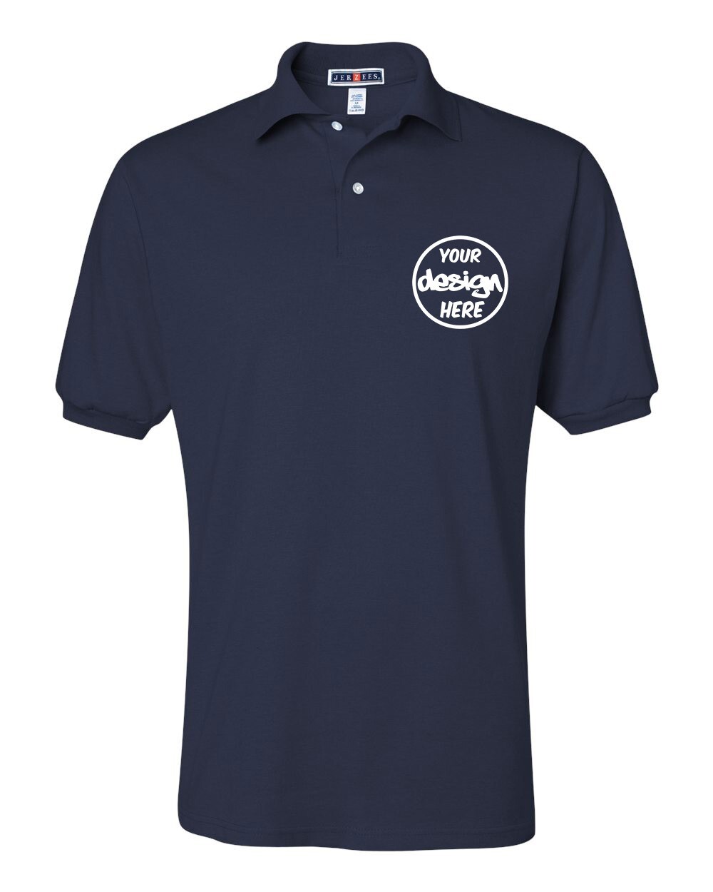 Ink Stitch Design Your Own Custom Logo Texts Stitching Men Jersey Polo Shirts