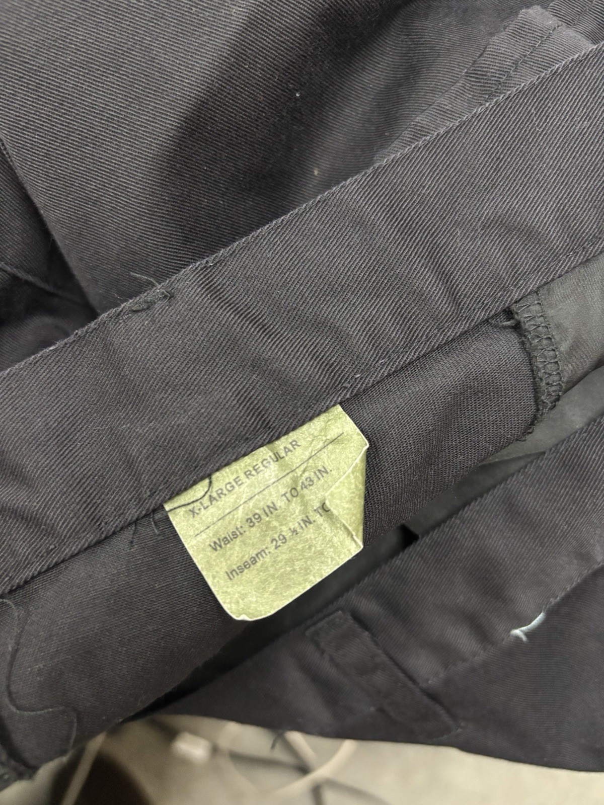 Rothco 7971 Unisex Black BDU Pants Military Style Button Fly Cargo X-Large
