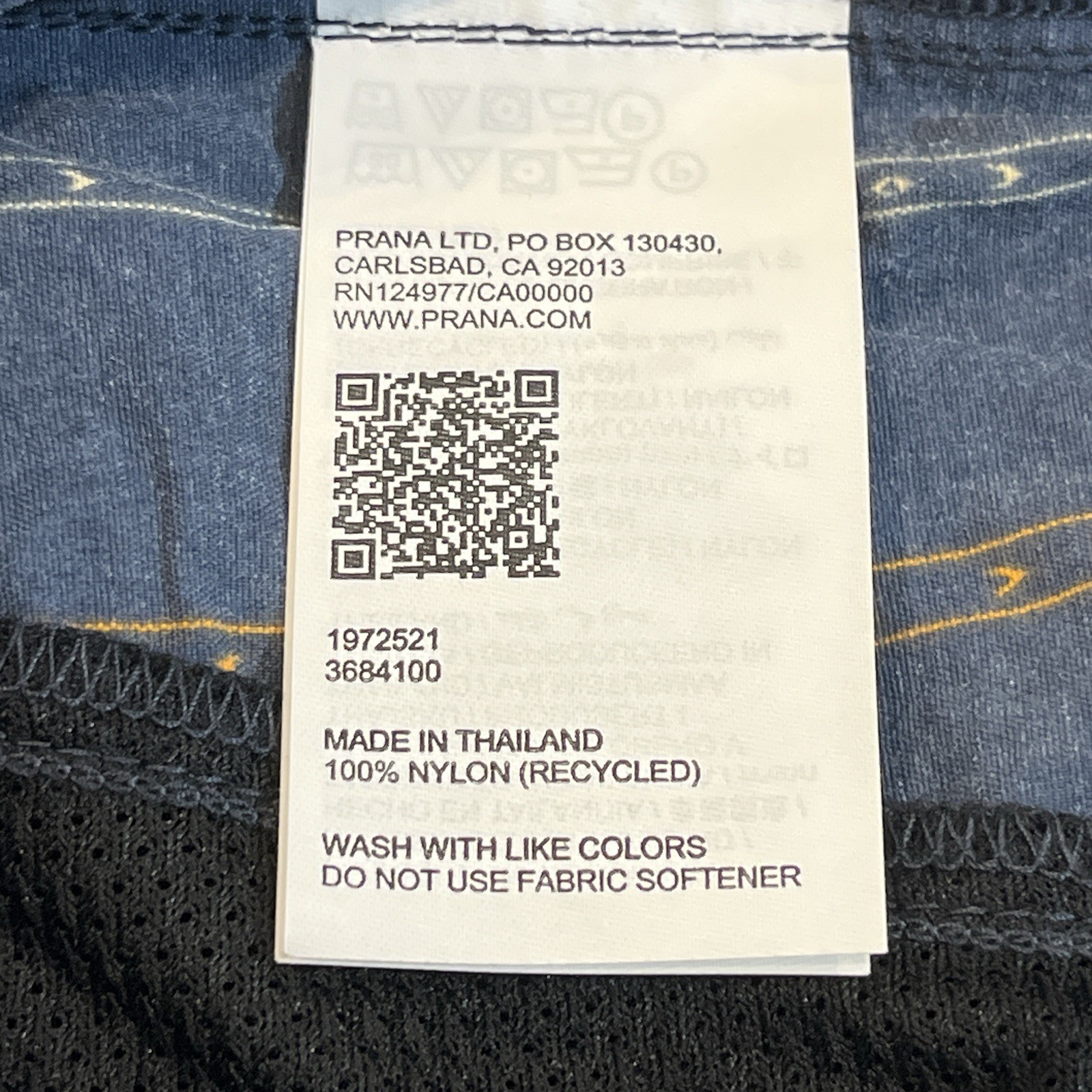 Prana NEW Unisex (M)S , (W)M x4″ Indio Heritage Short Stormy Night Blue Gorpcore