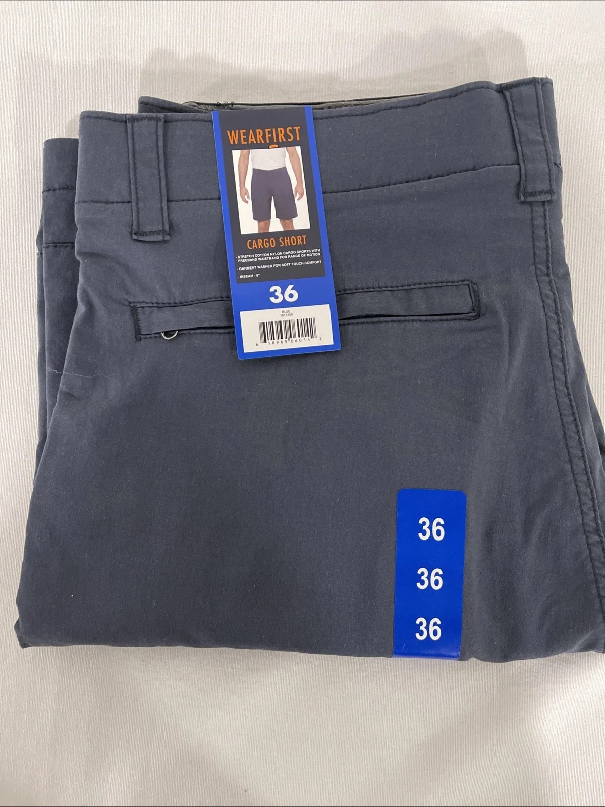 WearFirst Men’s Classic Fit Cargo Shorts Inseam 9” SIZES 36/38/40/42