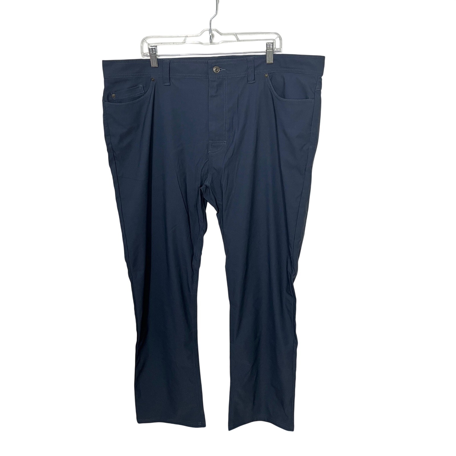 Prana Brion Slim Pant II Mens 42×34 Stormy Night Blue ReZion Tapered Leg NEW