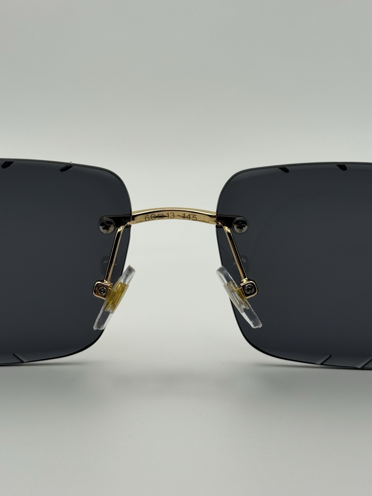 Cartier Big C Diamond Cut Black Frameless Lens Ct00920