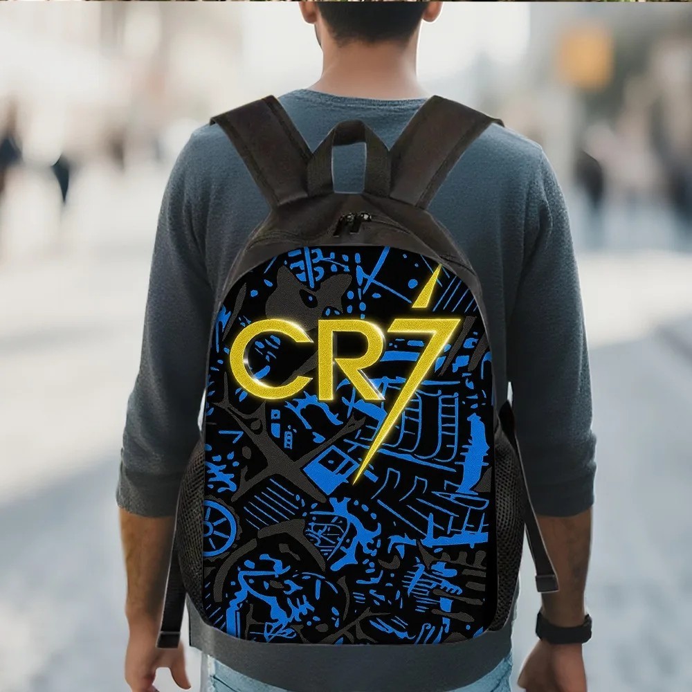 New 3pcs Cr7 Backpacks Simple Style Lightweight Boys Girls School Bags Capacity