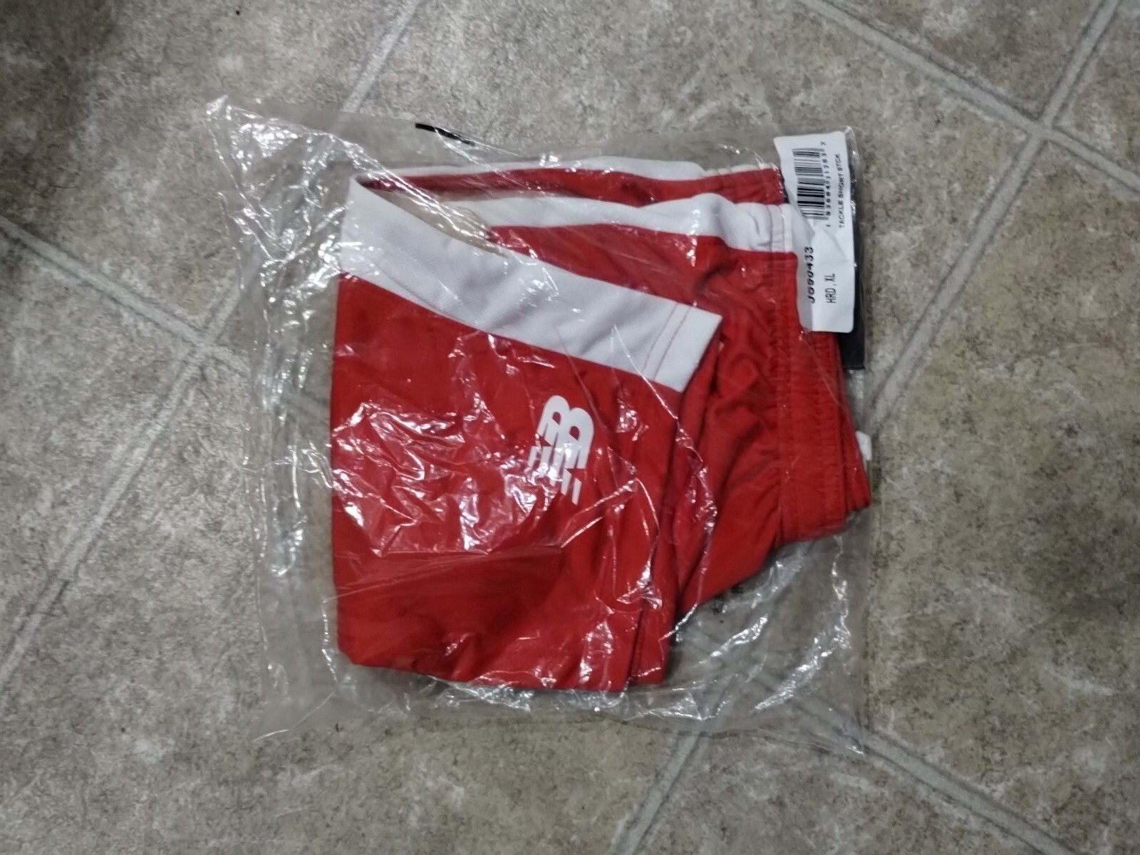 New Balance Youth’s Tackle Shorts Red/White Size XL