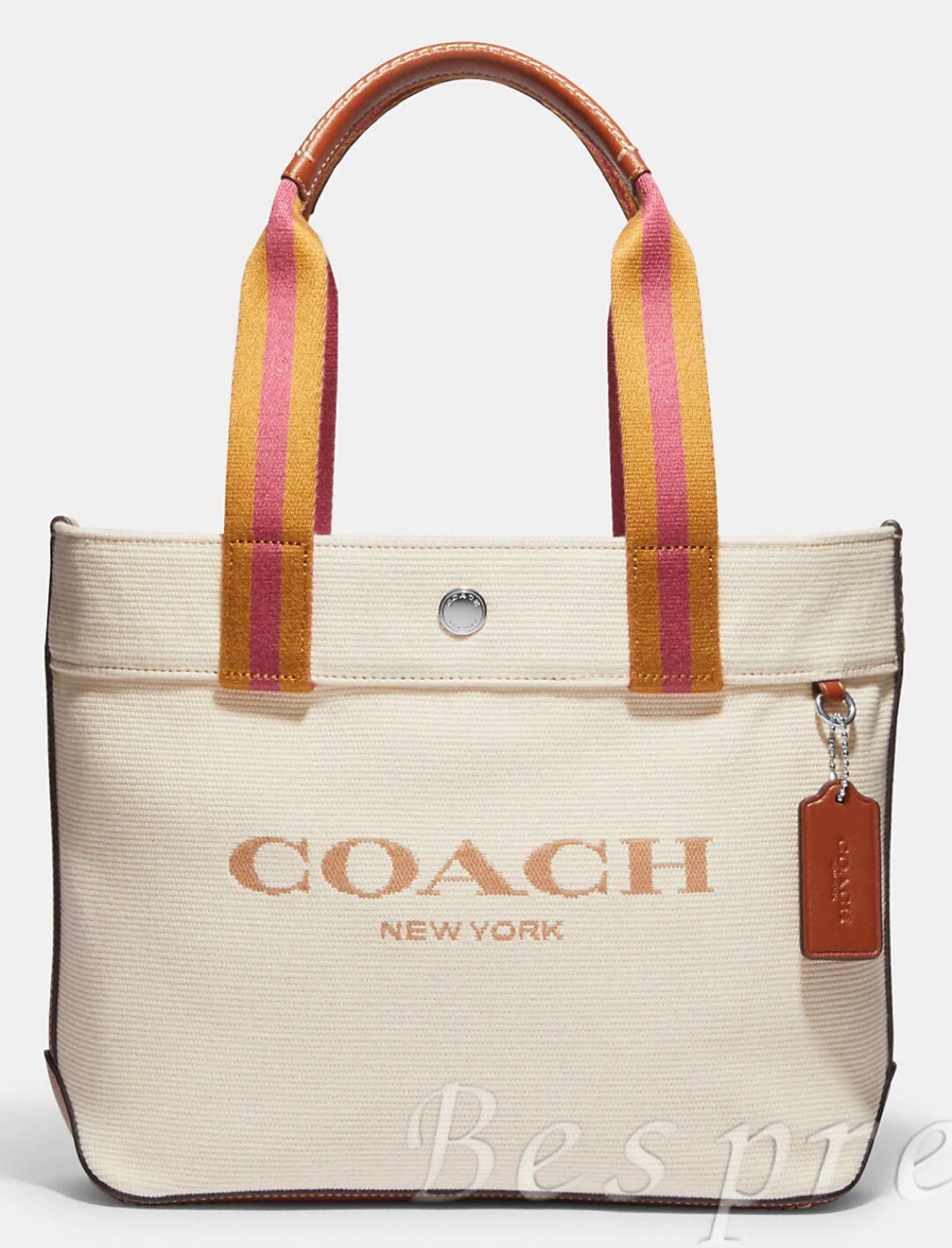NWT Coach Small Canvas Tote NATURAL, CK168, MSRP $328.00