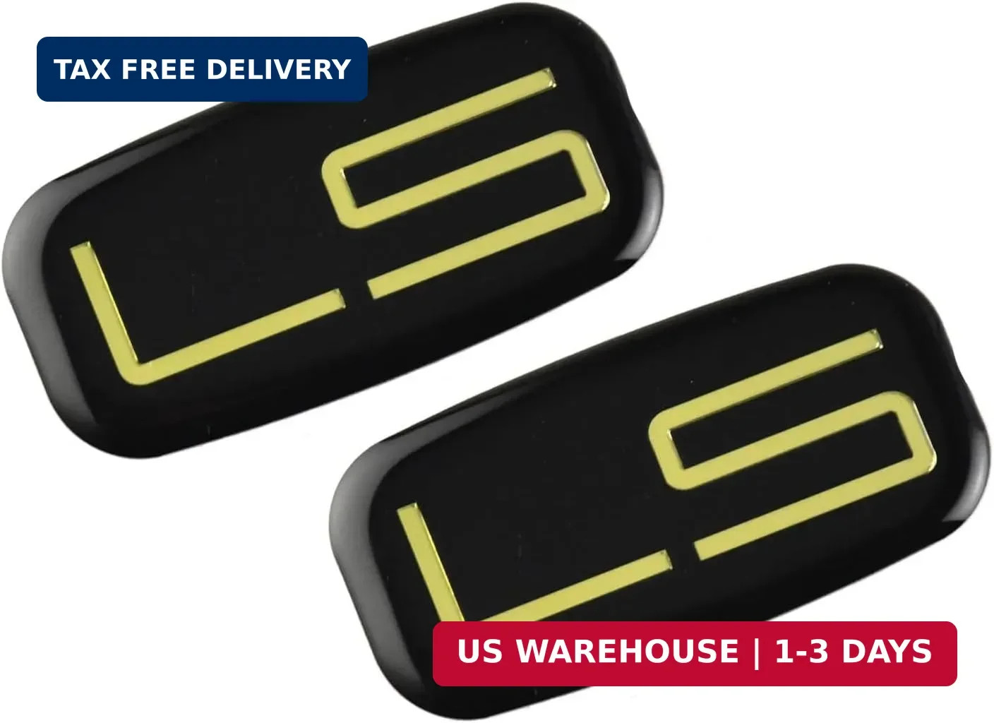 2Pcs LS Cab Emblem Badge 3D Logo Roof Pillar Replacement for 92-07 Silverado Tah