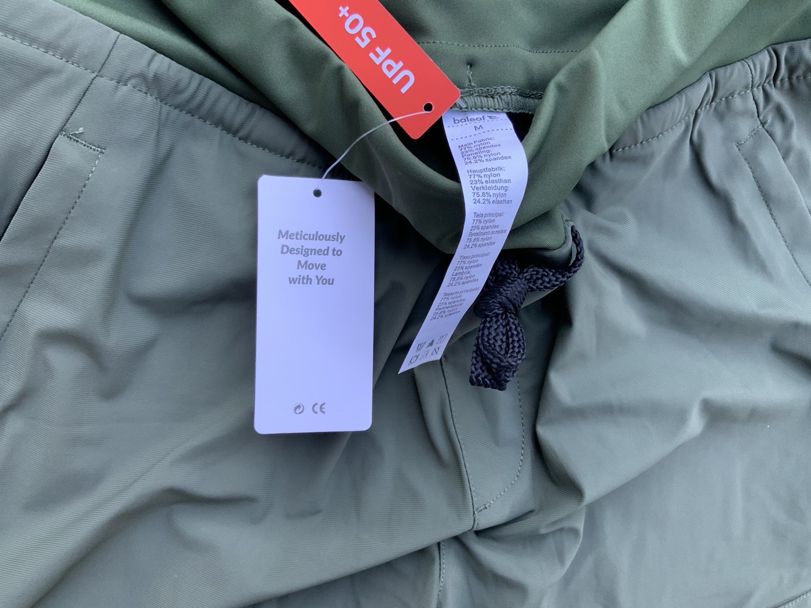 Baleaf Women’s Green UPF 50+ Hiking Jogger Pants Size M New With Tags