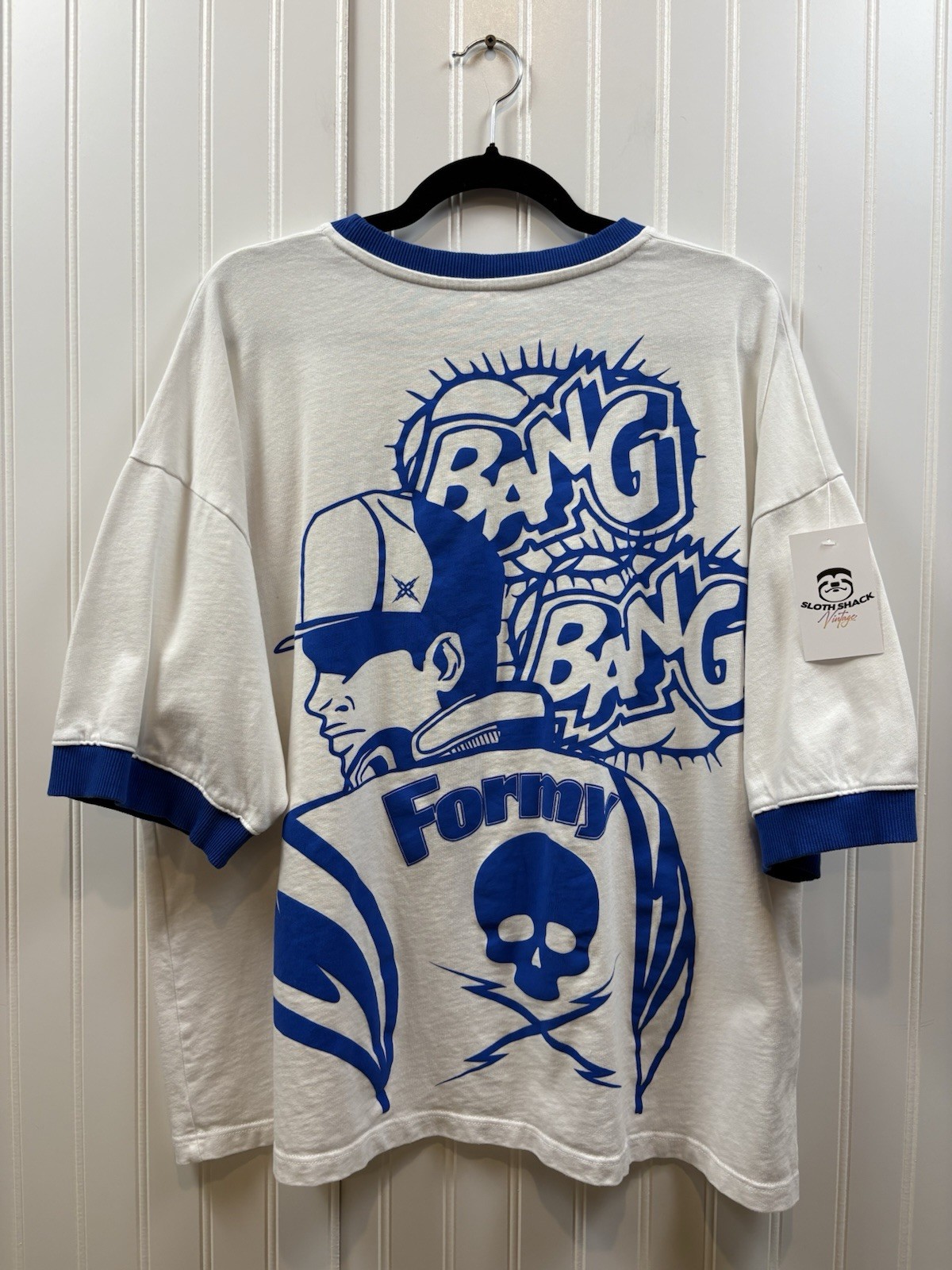 Formy Studio Ringer T-shirt Size XL White I Heart Noise Streetwear