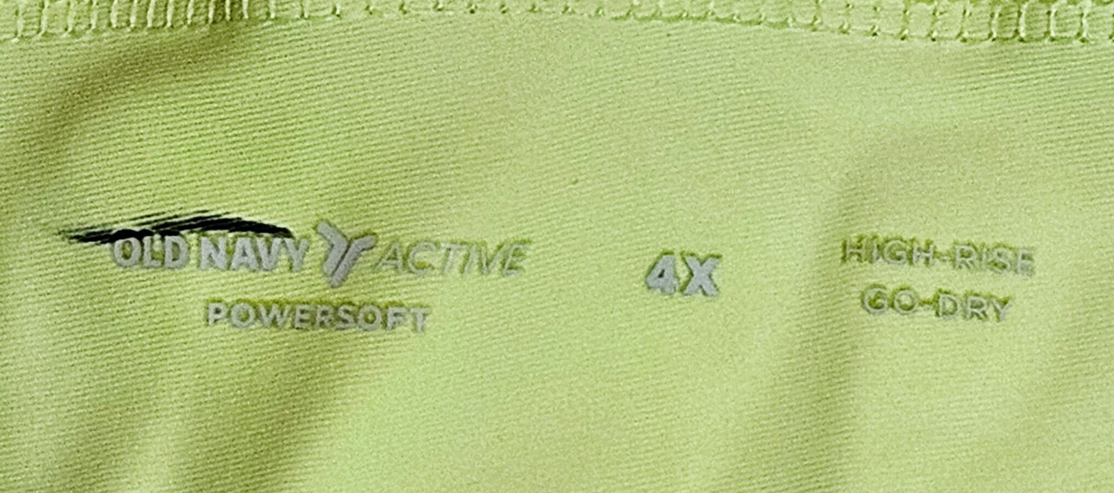 Old Navy Womens Plus Active Shorts Lime PowerSoft Go-Dry Drawstring High-Rise 4X