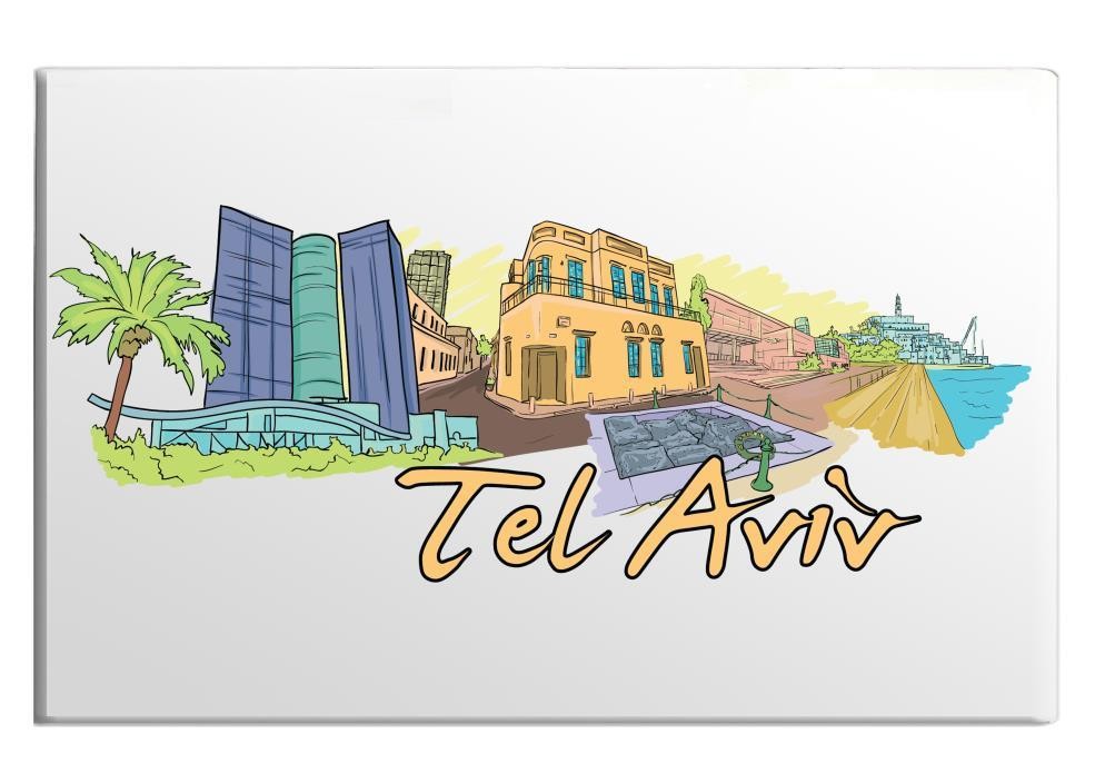 Fridge Magnet Tel Aviv Art Museum Ramat Gan Safari Azrieli Center Superland Meir