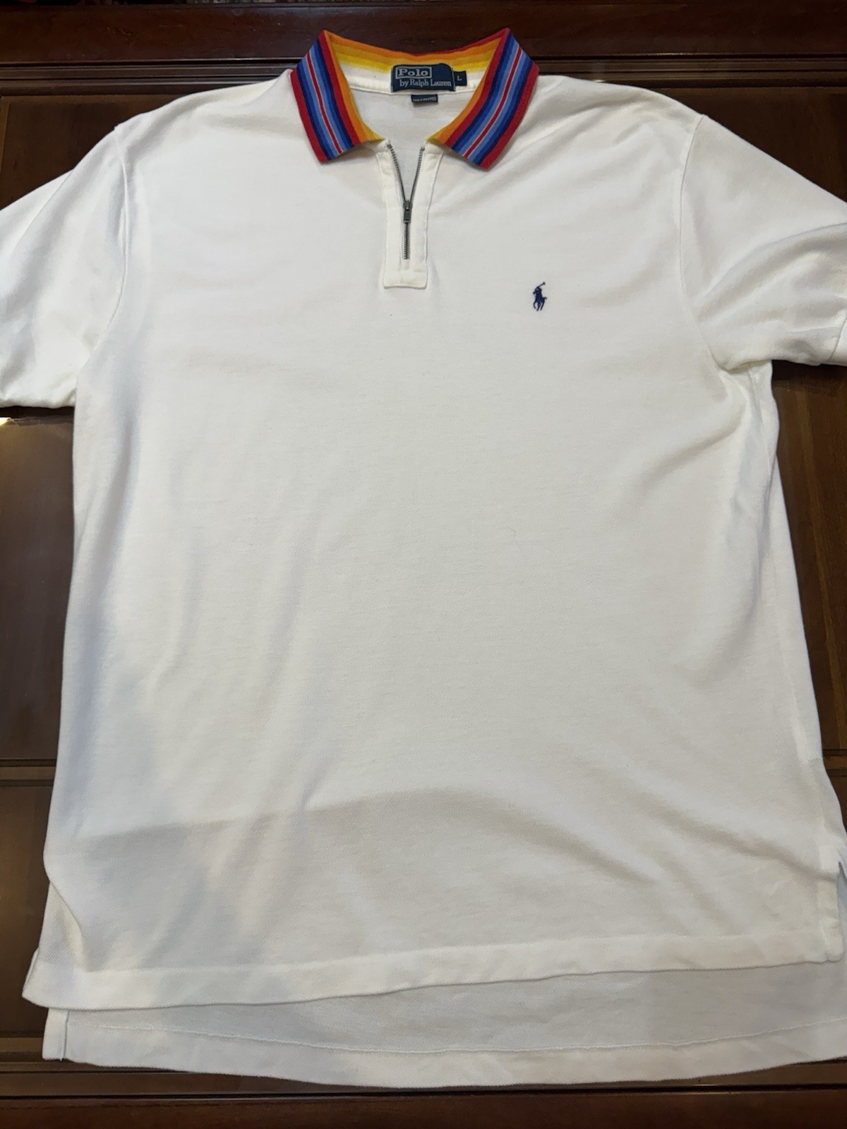 Polo Ralph Lauren Pride Rainbow Gender-Neutral Fit LGBT Gay Pride Polo Shirt L