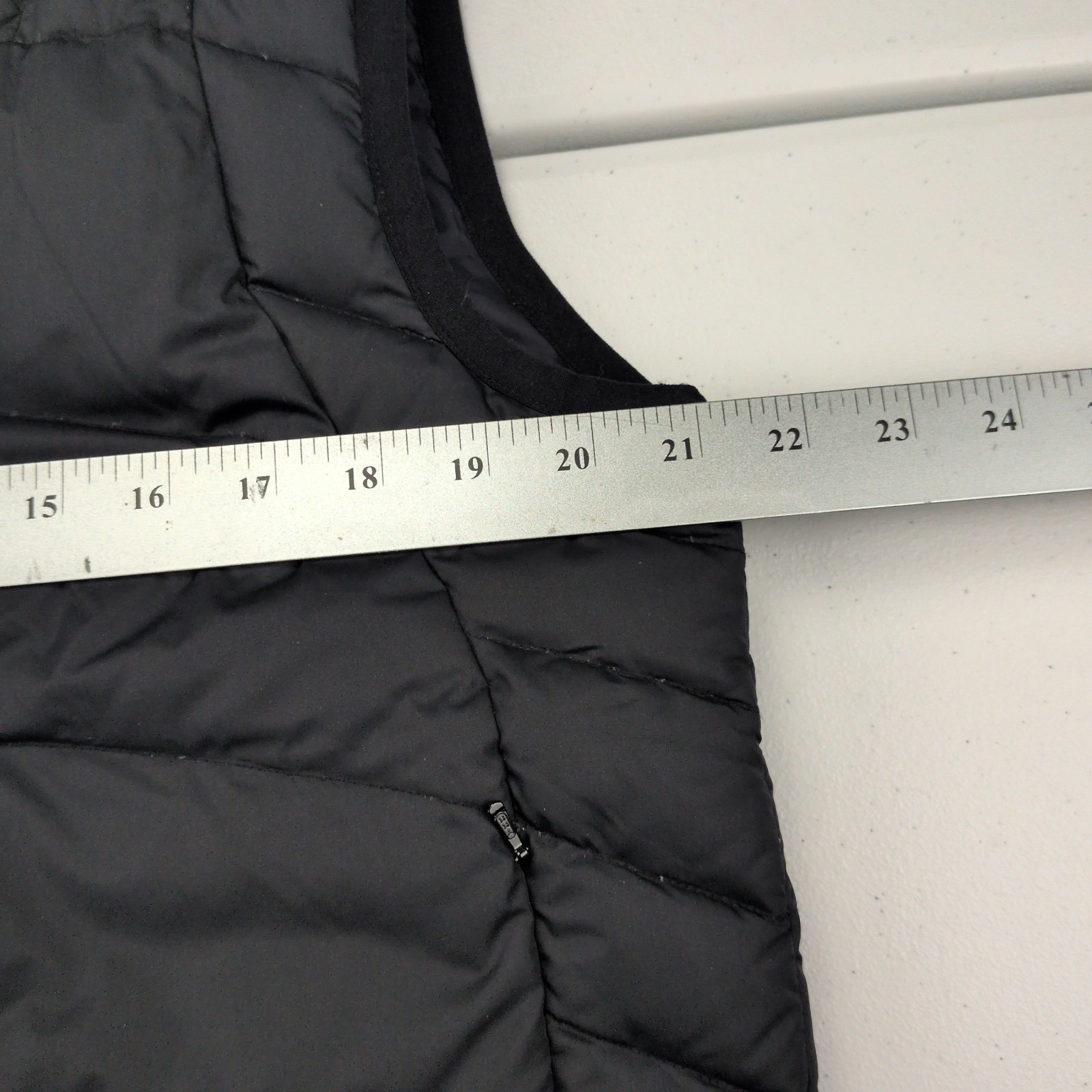 Cabelas Premier Northern Goose Down Black Puffer Zip Vest Jacket 650 Mens MReg