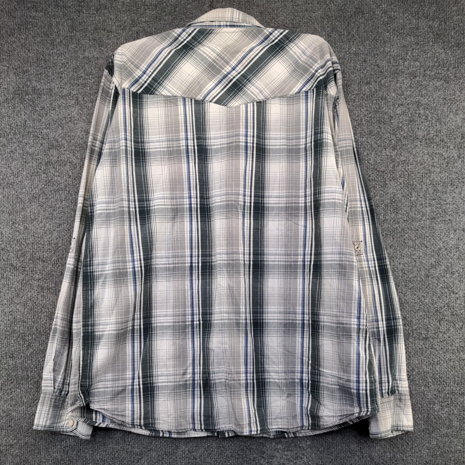Supply Company USA Men’s Snap Up Shirt XL Long Sleeve Plaid Multicolor Plaid