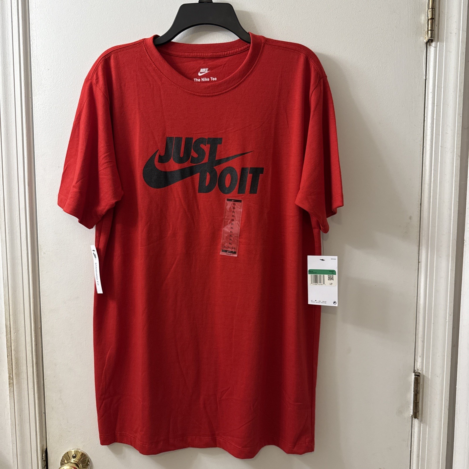 Nike The Nike Tee Men’s JUST DO IT Running T-Shirt AR5006-657 Red Size XL (NWT)