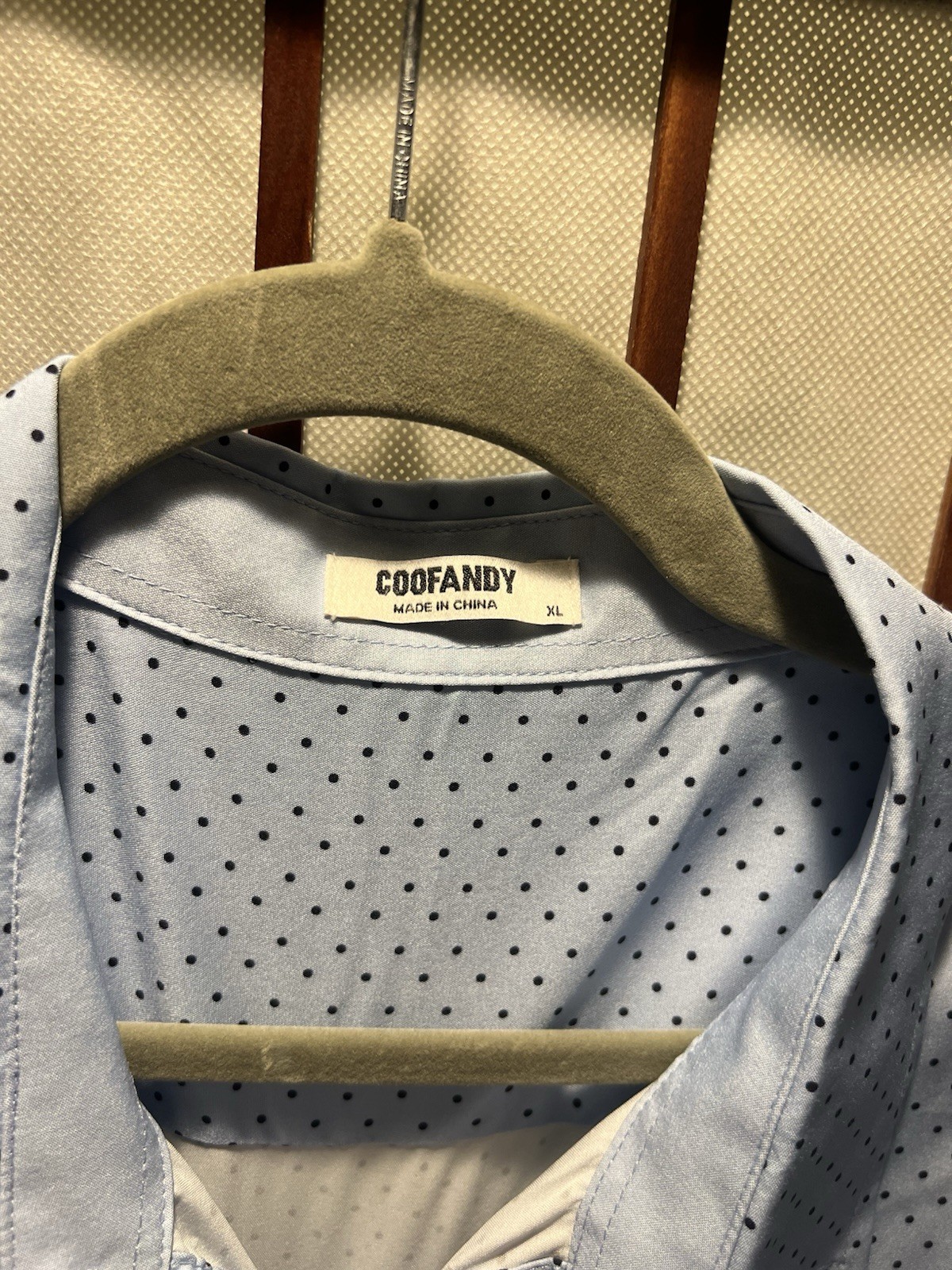 Coofandy Men’s Short Sleeve Button Down Shirt XL Light Blue