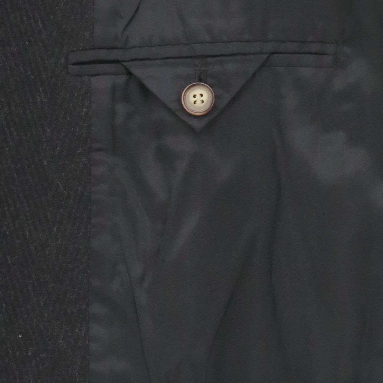 STRUCTURE Le Collezioni Mens Black Wool Blend Blazer Jacket Size Large Italian
