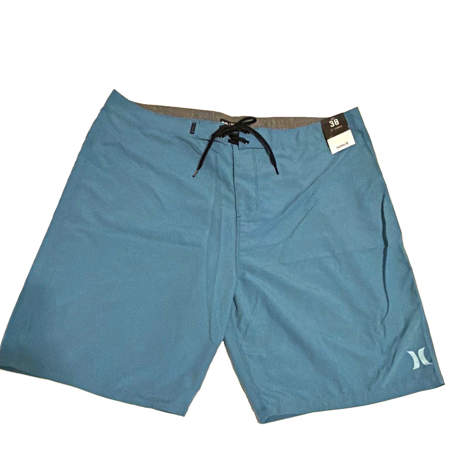 NEW 😎🔥Hurley Men’s Solid Blue Board Shorts Size 38 MEN’S NWT 🌊