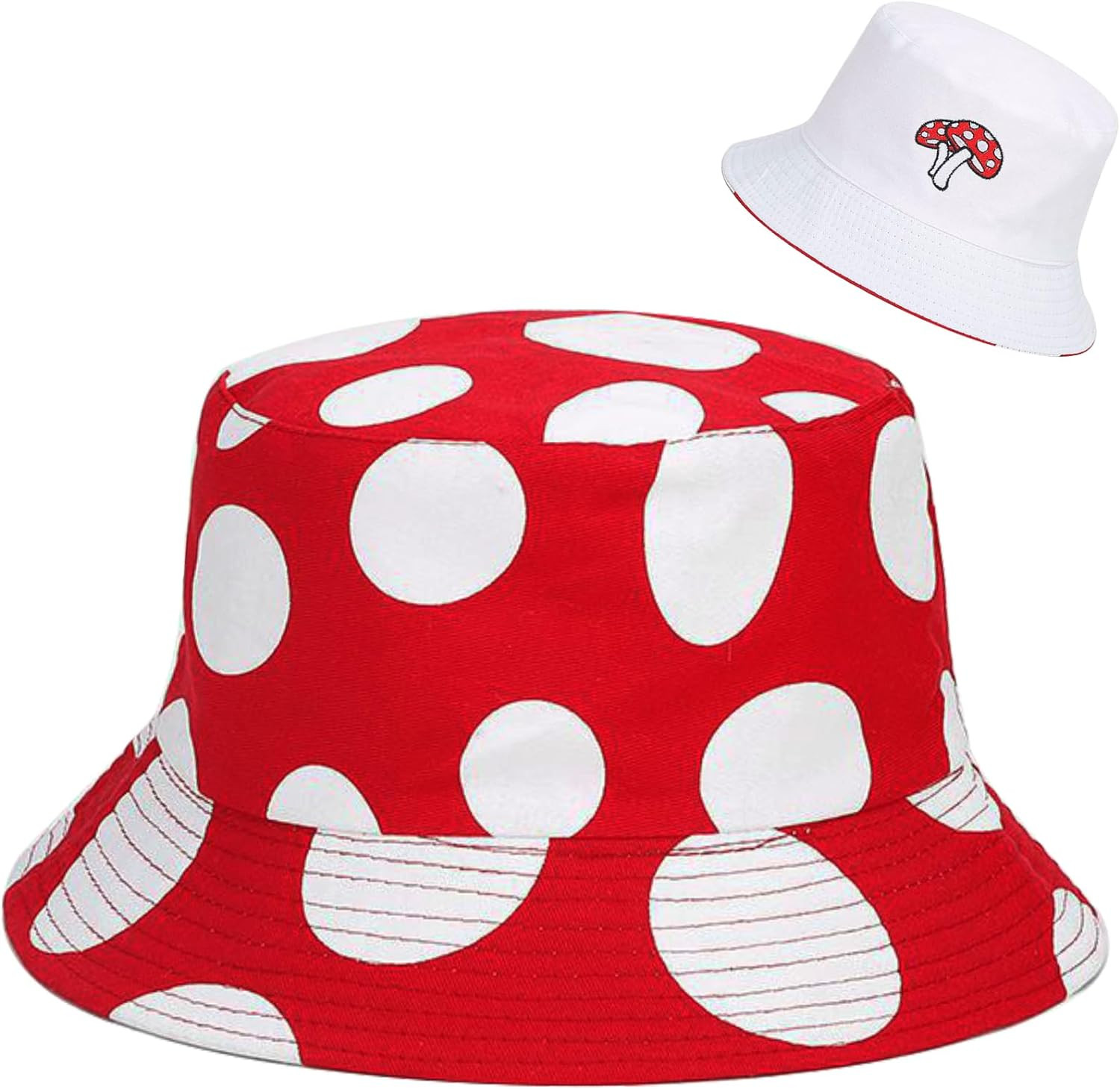 Unisex Bucket Hat Beach Sun Hat Aesthetic Fishing Hat for Men Women Teens, Rever