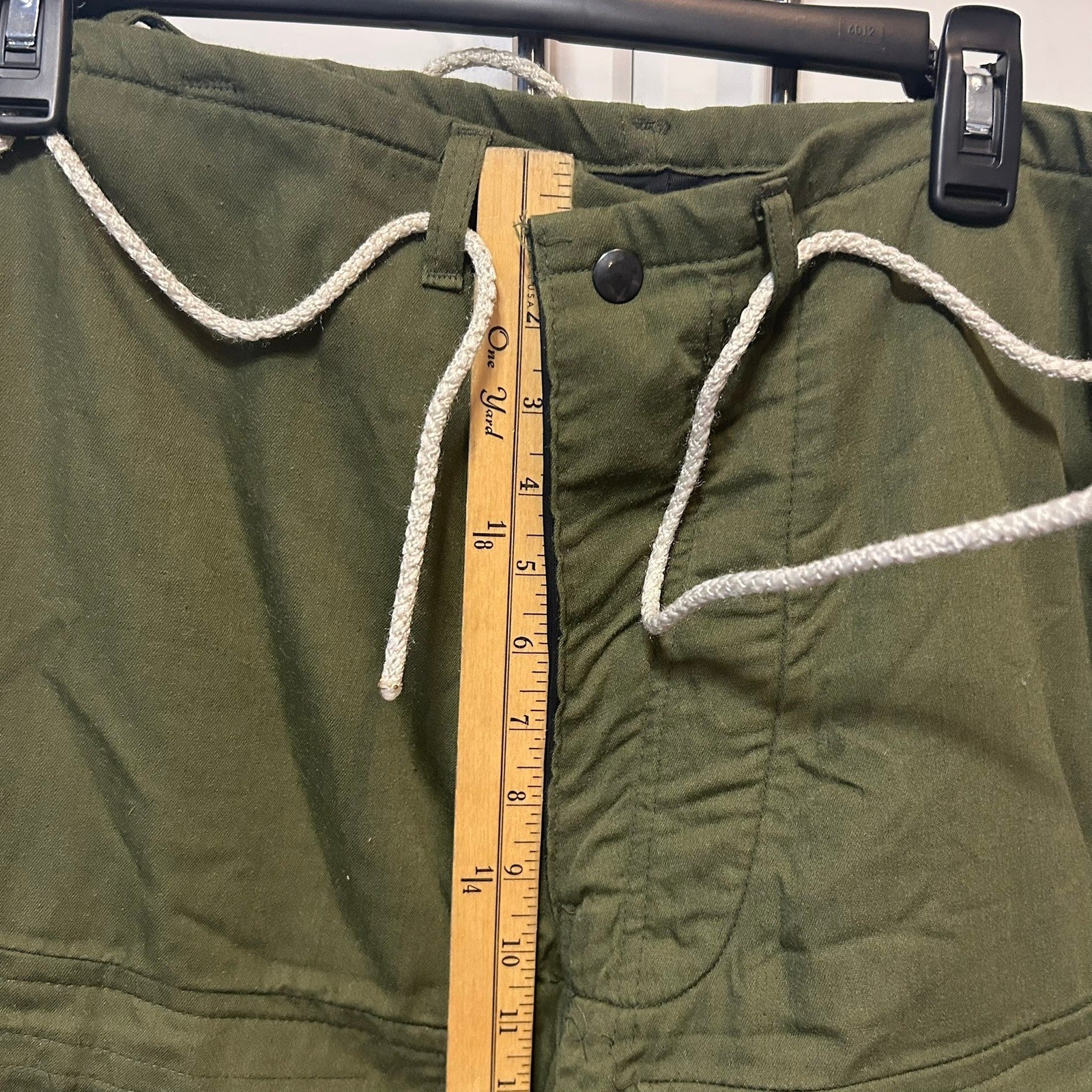 Vintage US Military Chemical Protective Trousers Winfield Mfg Large Green Cargo