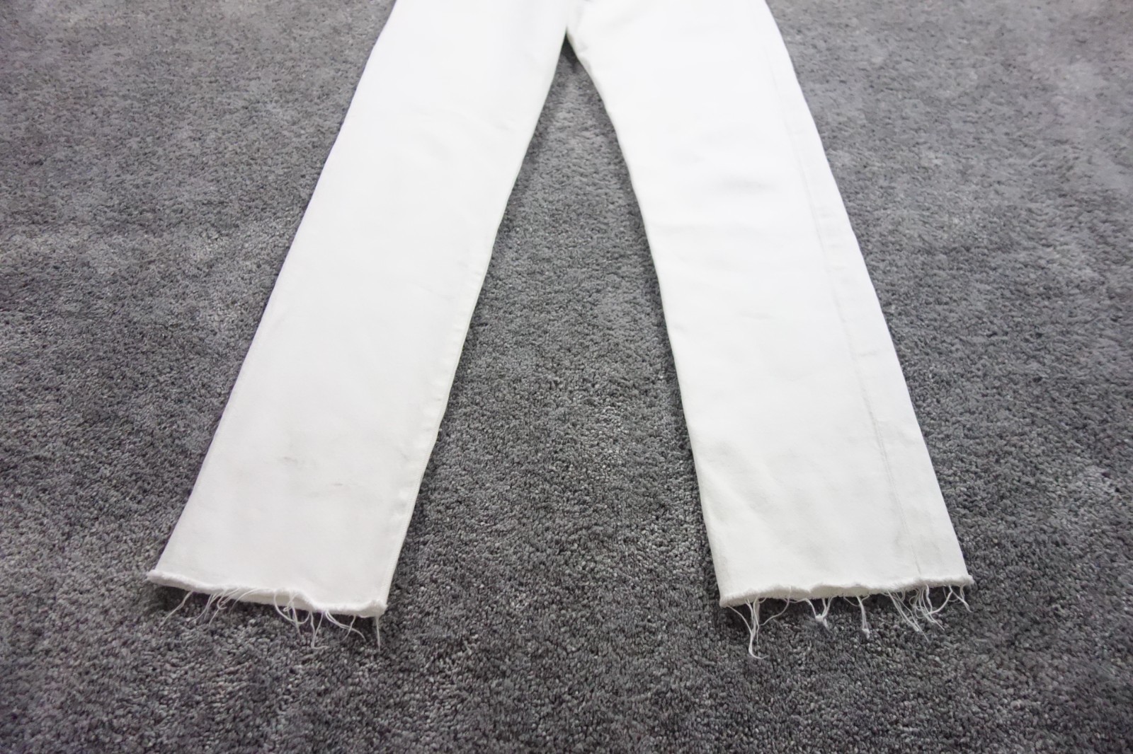 Agolde Jeans Womens 24 White Criss Cross Straight Fray Hem Denim