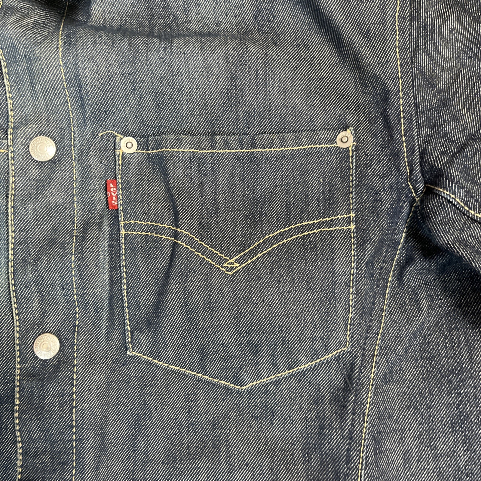 Levi’s Engineered Jeans Jacket size Medium Blue Denim Vintage Y2K Snap Button