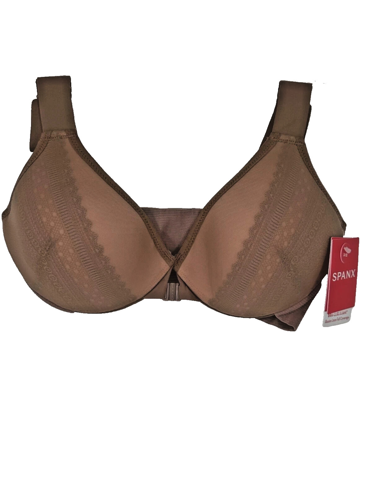 SPANX Bra-LLelujah Illusion Lace Cafe Au Lait Vintage Rose Underwire Womens 34B