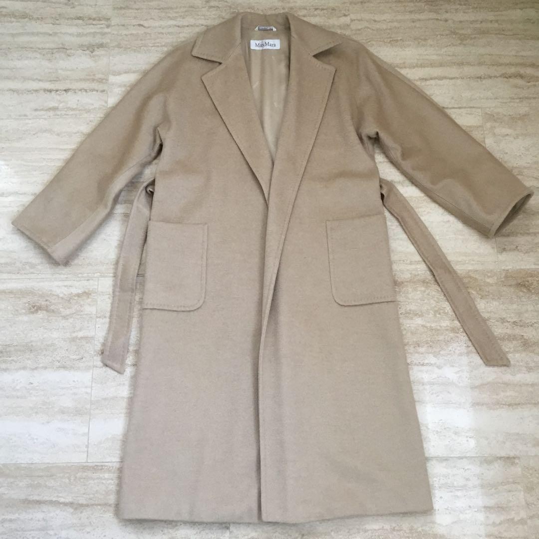 Max Mara coat, women’s, camel hair, sand beige, size S