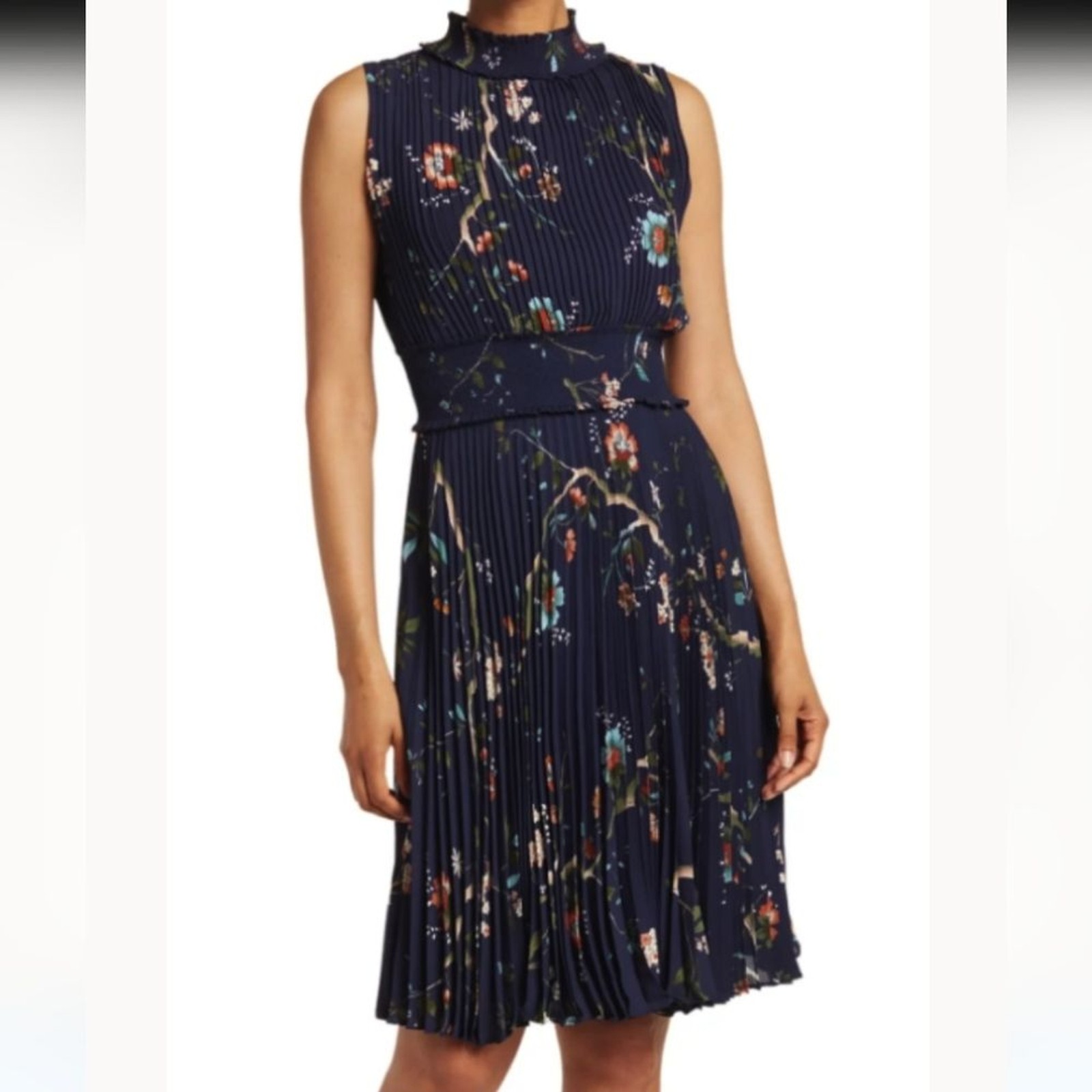 NWT Nanette Lepore Very Black Floral Womens Dress