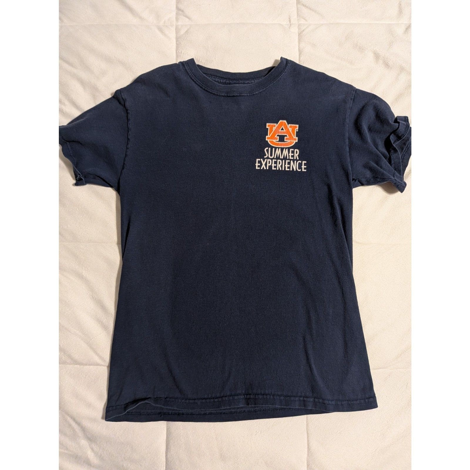 Auburn University Summer Experience Navy Blue Graphic T-Shirt Medium