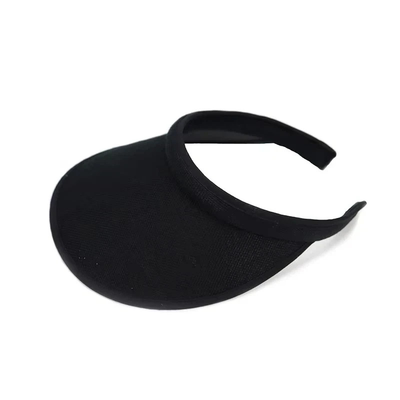 WOMENS CLIP ON SUN VISOR LADIES HAT COTTON CLIP ON SUN VISOR TENNIS GOLF BEACH