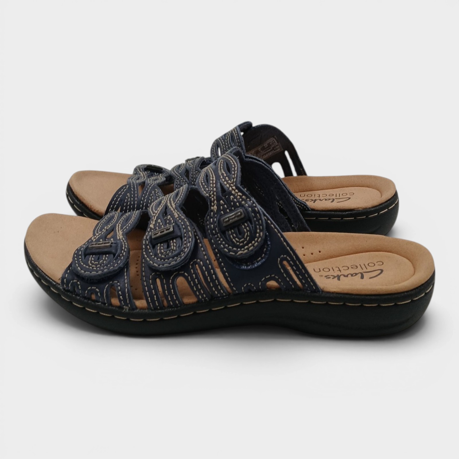 Clarks Women’s Laurieann Ruby Leather Sandals Size 5M