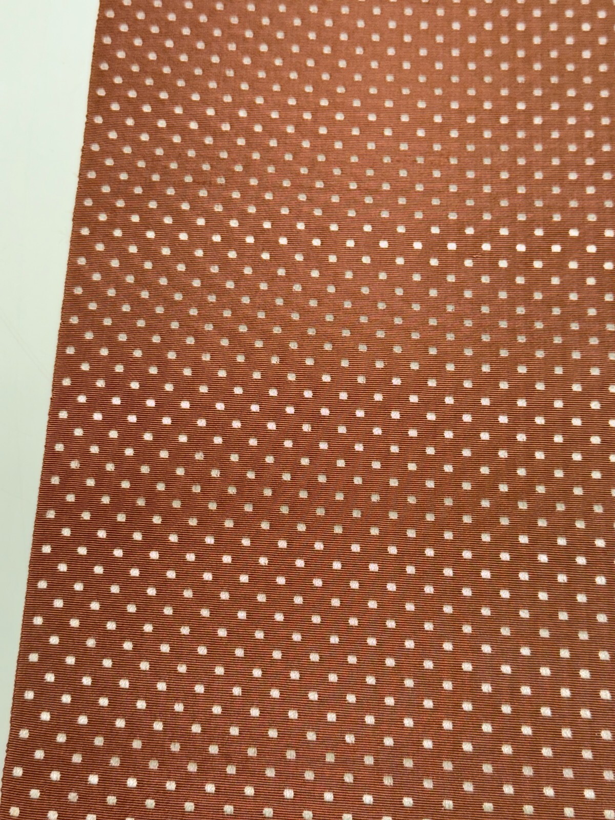 Japanese Vintage Kimono BOLT FABRIC cloth Silk brown Cut Sales 35.4×11.4in