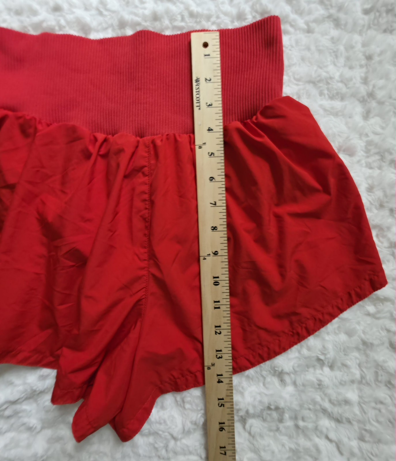 Free People Movement Womens S Carpe Diem Running Pickleball Athleisure Red Short