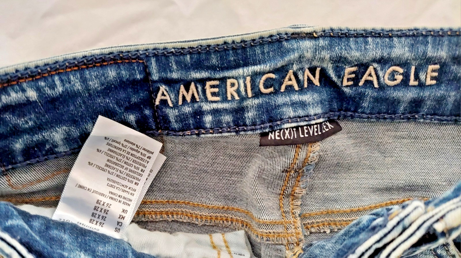 AMERICAN EAGLE Jeans, Next Level Flex & AirFlex, Lot of 5, Sz 26 x28, Slim fit