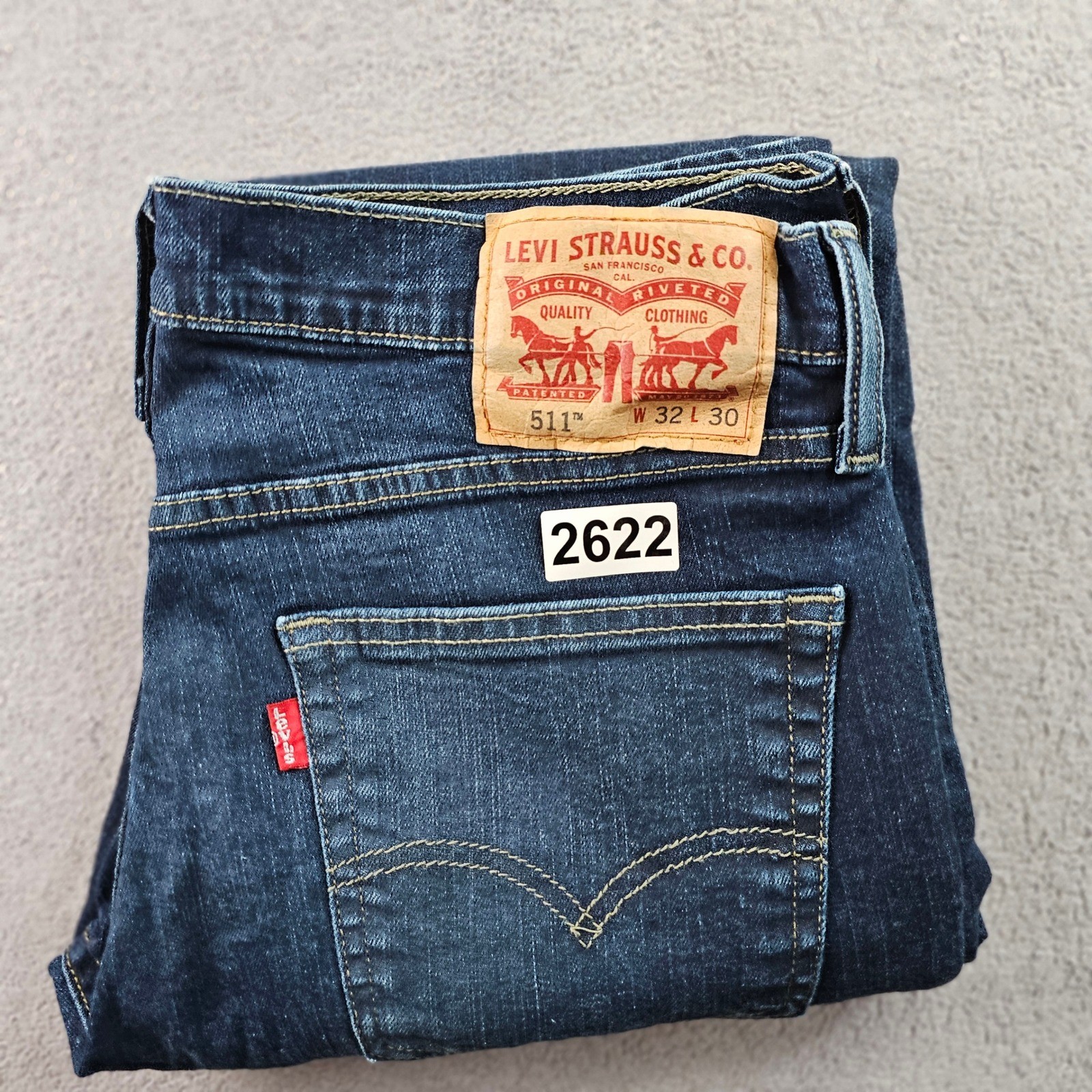 Levi’s 511 Jeans Men’s 32×30 Blue Denim Dark Wash Slim Stretch Skinny Streetwear