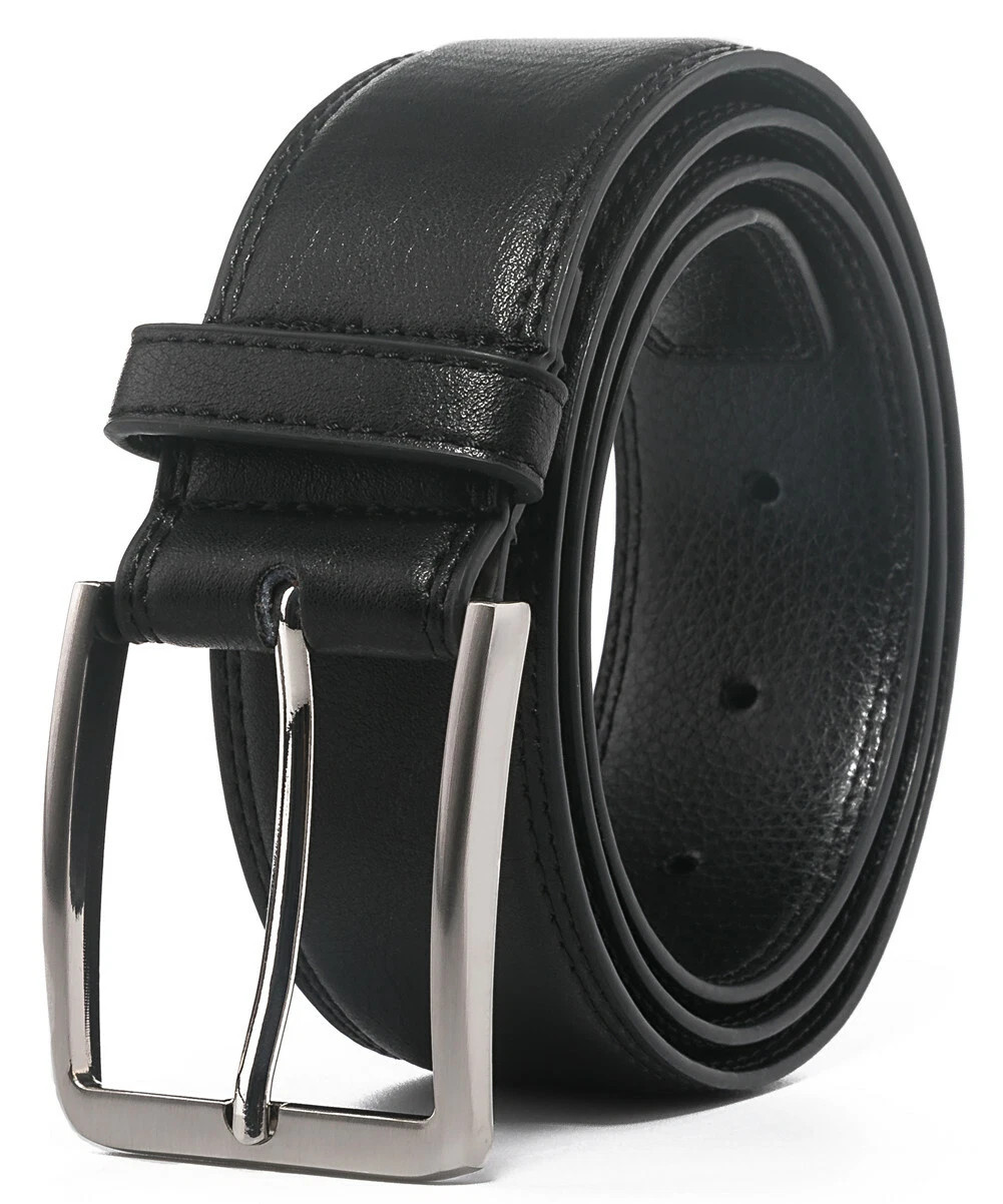 Cinturones Casuales de Vestir para Hombres Cinturón de 3,8 cm de Ancho de Cuero