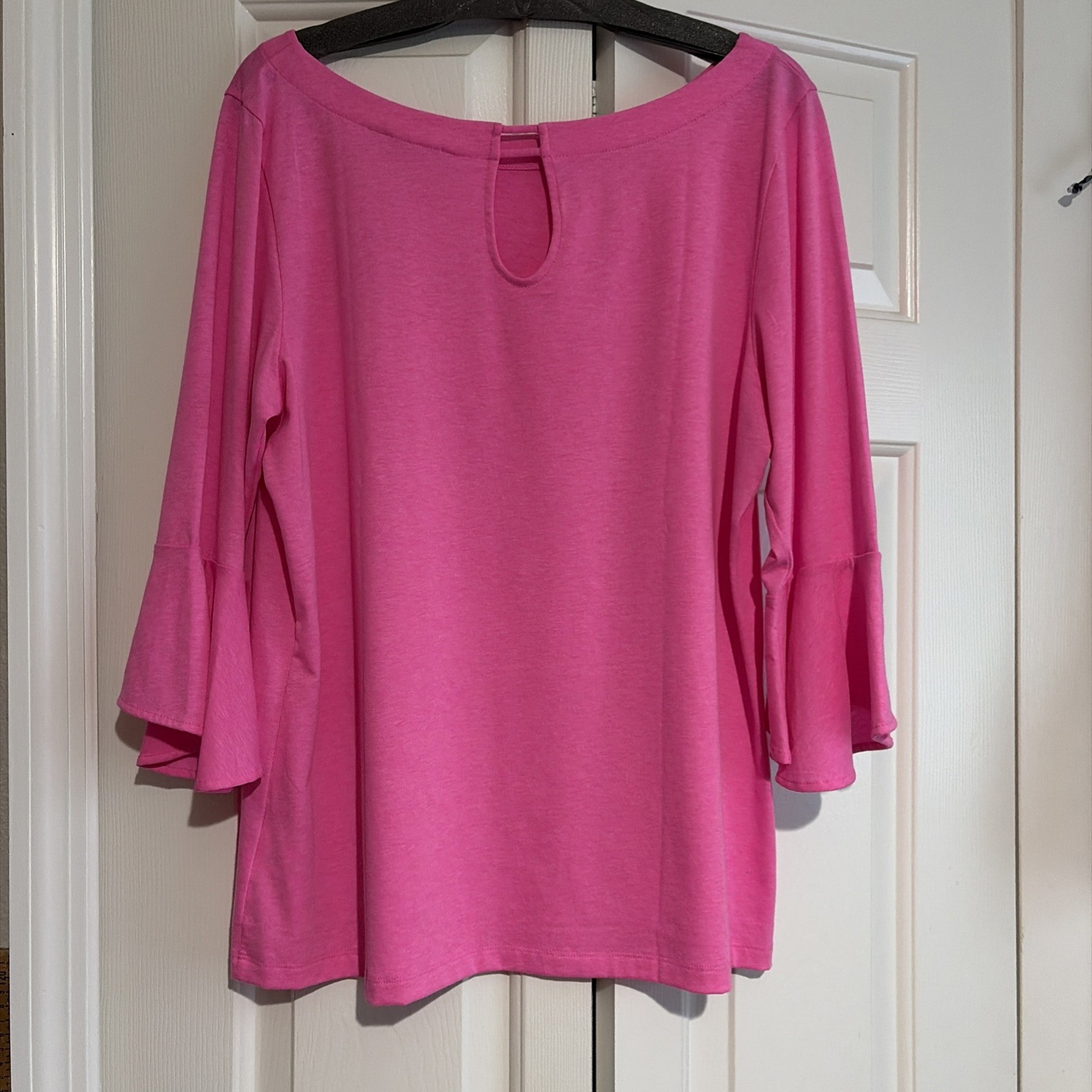 Lilly Pulitzer Pink Ruffle Sleeves Blouse Size XL