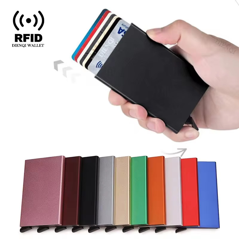 Mens RFID Blocking Slim Money Clip Carbon Fiber Wallet ID Credit Card Holder New
