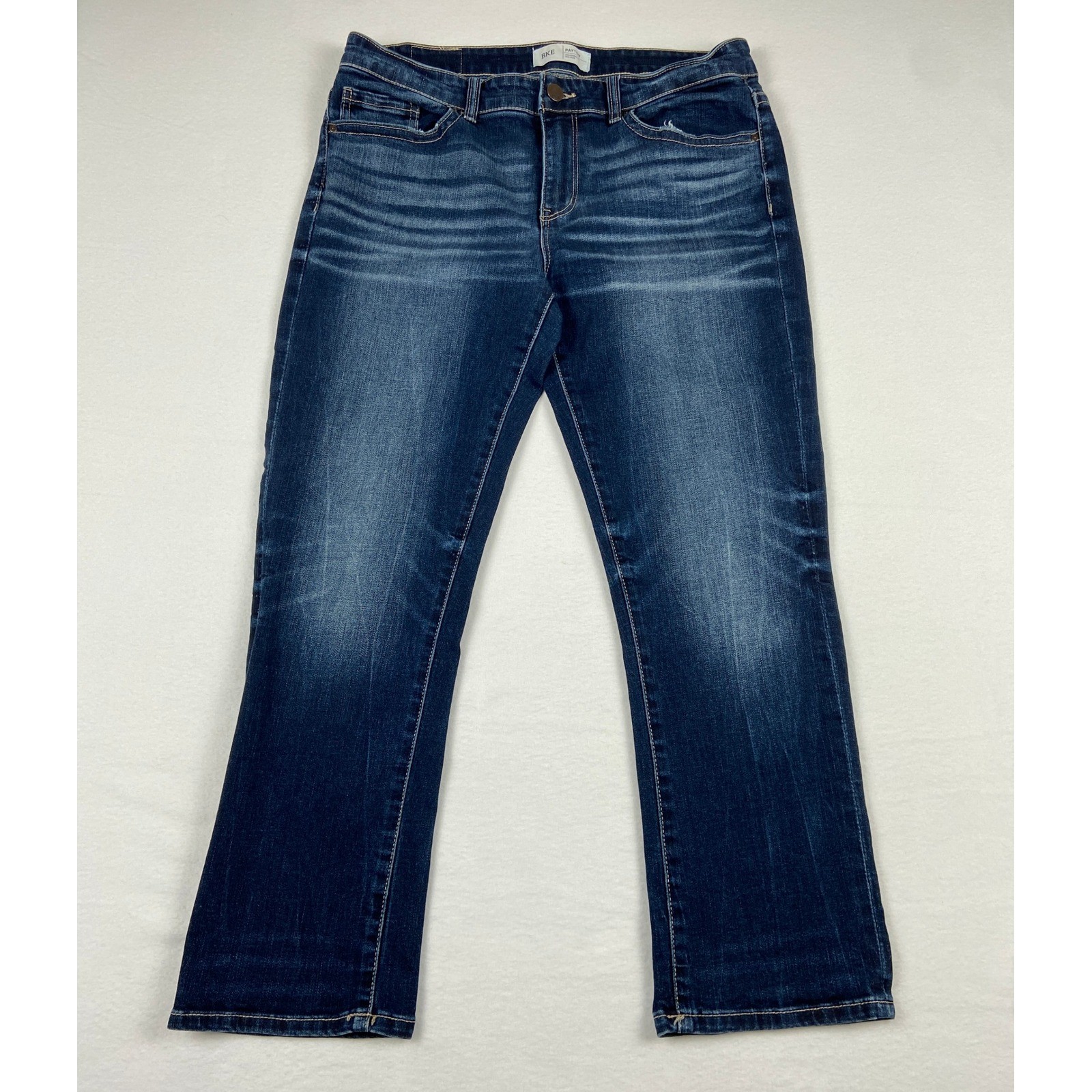 BKE Payton Mid Rise Universal Fit Straight Leg Jeans Dark Wash Size 30