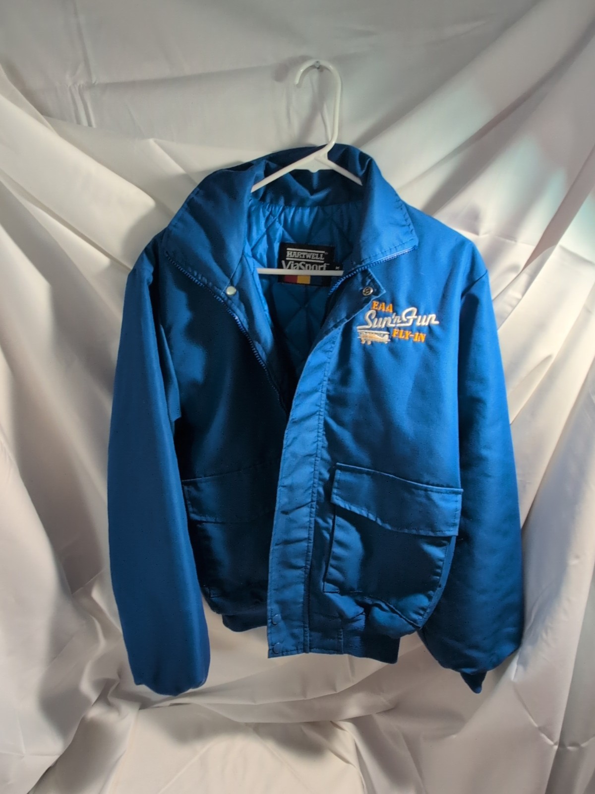 Vintage Hartwell Viasport Jacket EAA Sun N Fun Fly-in Mens Medium