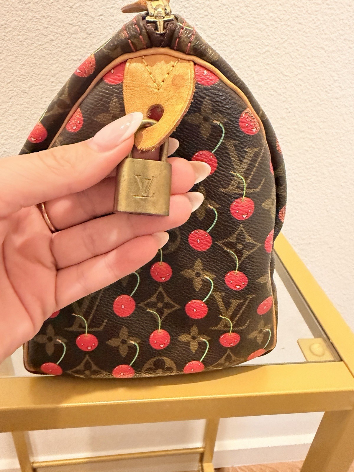Vintage Louis Vuitton x Takashi Murkami Cheries Speedy 25