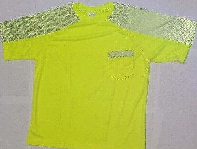 High Visibility Breathable Checker Board Reflective Tape T-Shirt Free Shipping