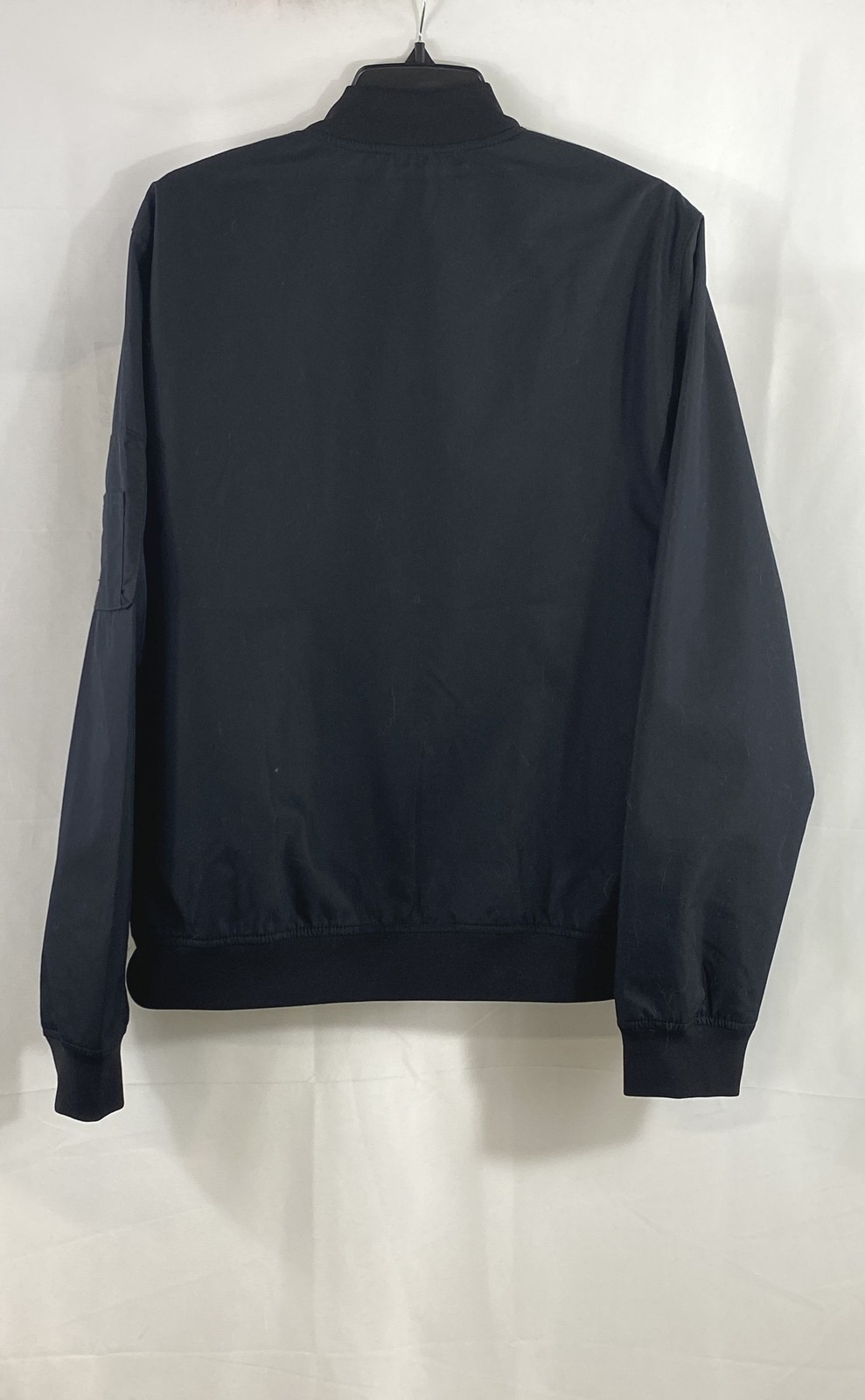 Everlane Men’s The Bomber Jacket Uniform Black Cotton Blend Full Zip NWT Sz L