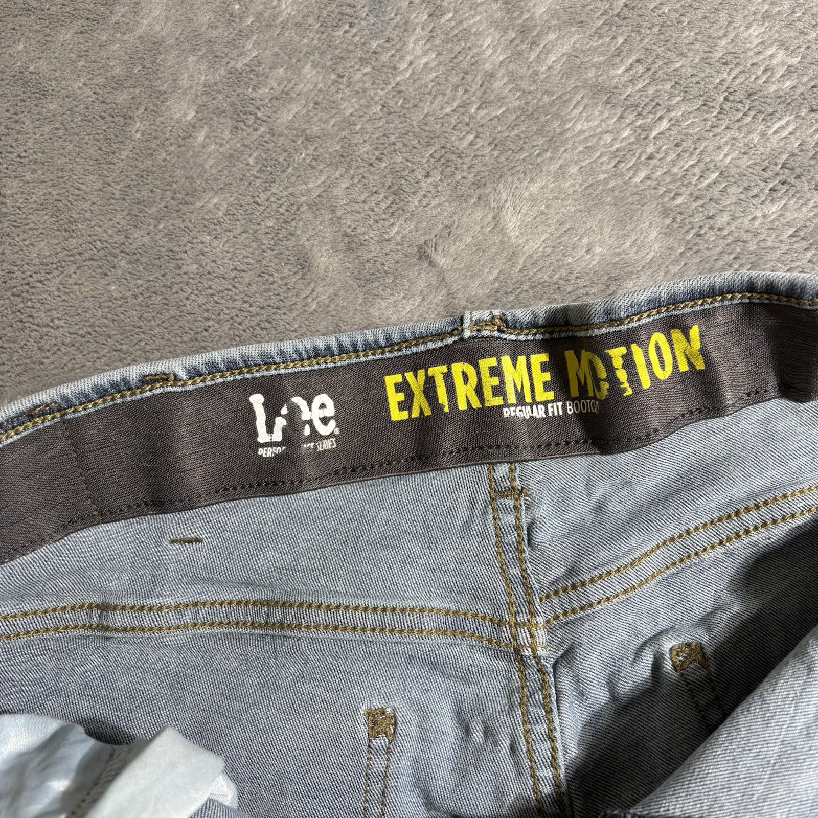 Lee Extreme Motion Jeans Mens 32×30 Blue Bootcut Stretch Denim